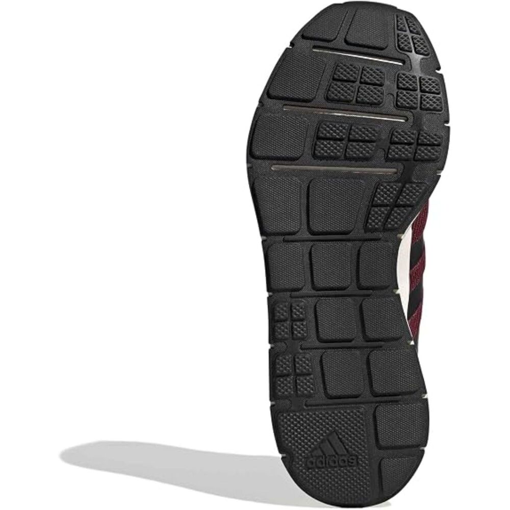 Men's Maroon/Black Lace Up Closed Toe Rubber Sole Casual Running Sneakers - Picture 3 of 6